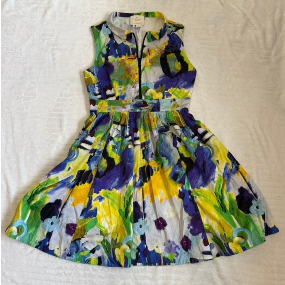 Kate Spade Carissa Dress Size 6 Watercolor Fit & Flare Contemporary Fashion